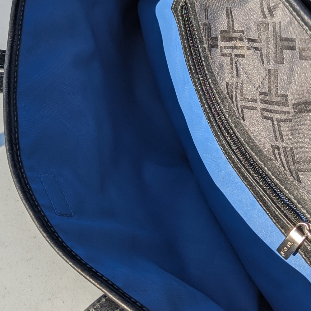 Tumi | Signature Collection Satchel Handbag Ballistic Black w/ Blue Interior - Picture 7 of 16